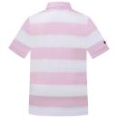 PILBARA KIDS STRIPE POLO | PINK/WHITE