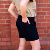 GREEN HIP |High Rise Shorts Original | Black