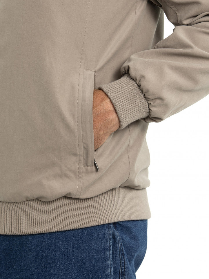 Sahara Drift Bomber Jacket - Taupe main image 0