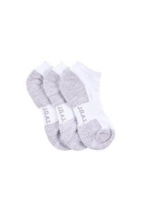 Jack Of All Trades | Womens Cotton Low Cut Socks|White & Grey