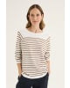 YARRA TRAIL | BORDER STRIPE KNIT : YTWN7708 | ECRU/NUTMEG