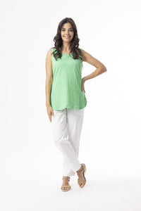 Orientique Essentials KNIT CAMI/ GREEN