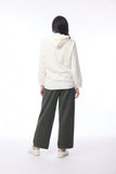 ORIENTIQUE PONTE PANT OVERSIZE SIDE BAND | 4671P MILITARY