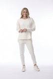 ORIENTIQUE TOP CREW NECK TOP | WINTER WHITE 52712