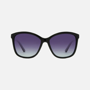 Carve Lila Polarized Sunglasses | Gloss Black and Purple Gradient Lens