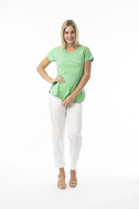 Orientique Essentials KNIT TEE CREW/ GREEN