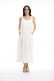 ORIENTIQUE | Linen Blend Dress Strappy