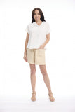 ORIENTIQUE | Linen Blend Shorts
