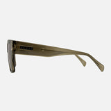 Carve Zeus Sunglasses | Gloss Crystal Olive Leaf with Brown Lens