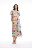 ORIENTIQUE | La Mala Midi Square Neckline Dress