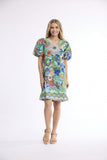ORIENTIQUE | Camarge Puff Sleeve Dress