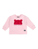 ANIMAL CRACKERS CONTRAST RAFFI CREW 3452044 | PINK