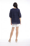 ORIENTIQUE | Cotton Gauze Top Pleated