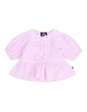 ANIMAL CRACKERS CHECKERED TOP | PINK 3462009