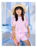 ANIMAL CRACKERS CHECKERED TOP | PINK 3462009