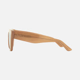 Carve Tahoe Sunglasses | Gloss Translucent Nude with Gradient Brown Lens
