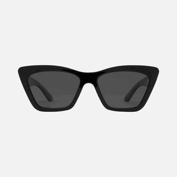 Carve Tahoe Recycled Polarized Sunglasses | Gloss Black with Grey Lens