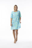 Orientique Montevideo Aqua Dress Contemporary
