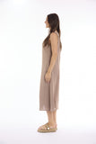 ORIENTIQUE | Linen Solid Dress Strappy