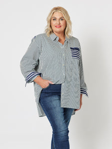 THREADZ Anna Stripe Shirt -