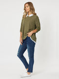 Copy of THREADZ|Claire 2 In 1 Top - Khaki