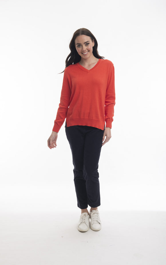 ORIENTIQUE New V Neck Jumper