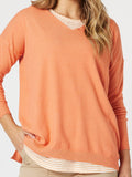 THREADZ | ISABELLA KNIT WITH STRIPE CAMI - 47690