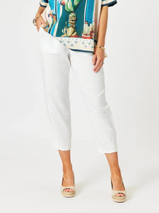 GORDON SMITH LINO TAPERED PANT | WHITE - 47722
