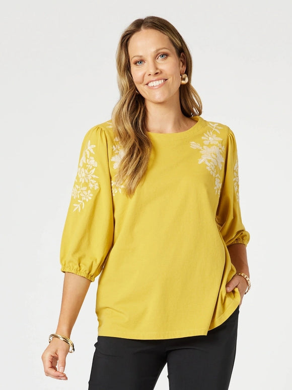 CLARITY JILL EMBROIDERY TEE | 47849