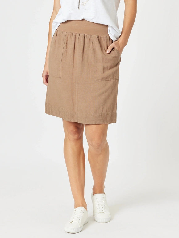 GORDON SMITH STITCH HEM SKIRT