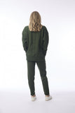 ORIENTIQUE TOP CREW NECK TOP | 52712 MILITARY