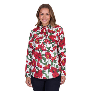 HARD SLOG WOMENS ZOE 1\2 PLACKT LONG SLEEVE SHIRT | MULTI