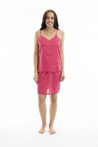 ORIENTIQUE CAMI SLIP HOT PINK