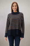 SLADE HIGH NECK STRIPE JUMPER 7QN535