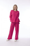 ORIENTIQUE PANT STRIPE | HOT PINK 5624