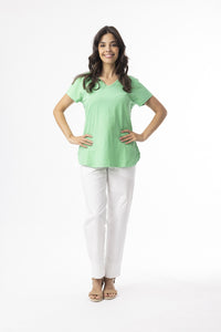 Orientique Essentials KNIT TEE V/ GREEN