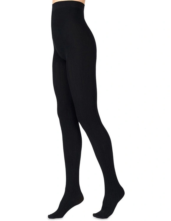 Voodoo Cable Tights in BLACK