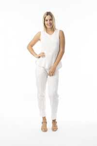 Orientique Essentials KNIT CAMI/ WHITE