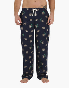 Mens Bamboo Sleep Pants | Navy Koala