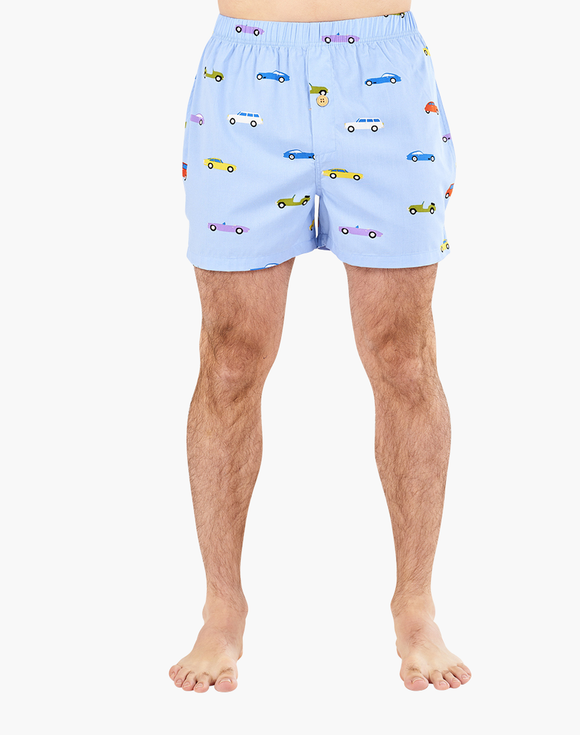 Mens Bamboo Sleep Shorts | Vint. Cars