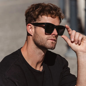 Carve Easton Polarized Sunglasses | Matt Black with Grey Lens