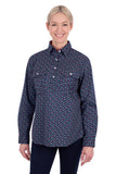 Thomas Cook Womens Fiora 1/2 Placket Long Sleeve Shirt
