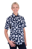 Thomas Cook Womens Cass 1/2 Placket Short Sleeve Shirt