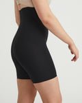 Smooth High Waist Short with Control Panels | Black