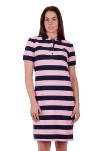 Laney Polo Dress | Navy/Pink