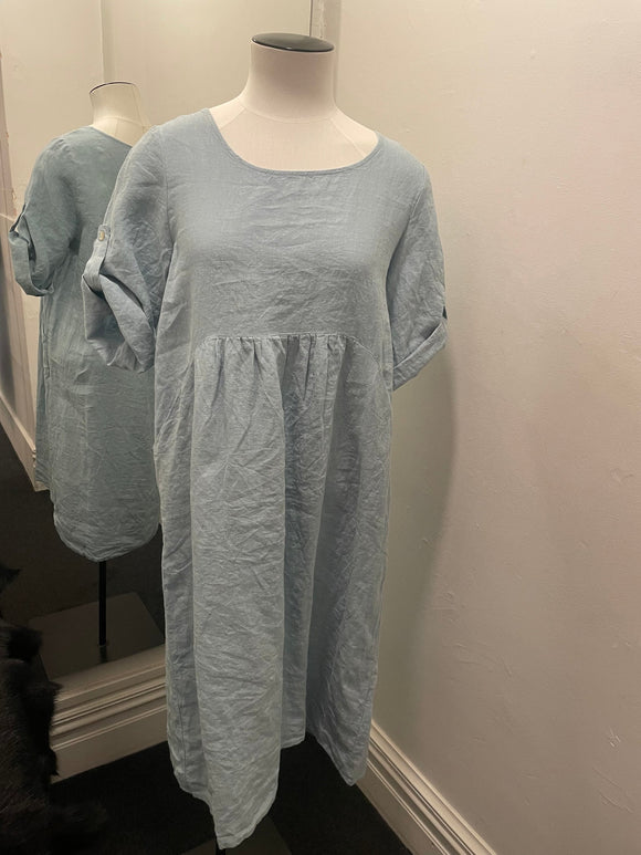 Maglia Linen Dress Gathered