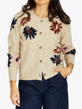 JUMP DAISY CARDIGAN | OAT COMBO