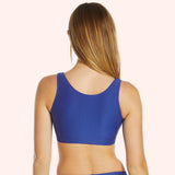 LOVE LUNA | Tween/Teen First Textured Swim Top - Electric Blue