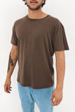 SILENT THEORY Oversized Tee Chocolate