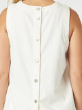 THREADZ | CHARLI DENIM TOP | IVORY - 47674